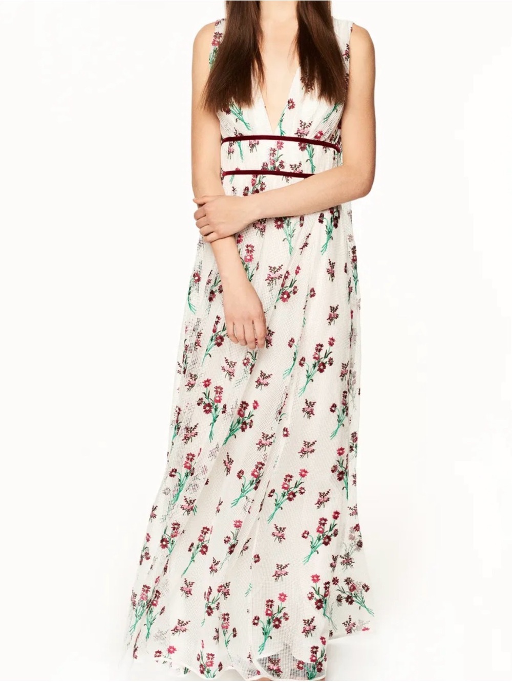 ZAC Zac Posen Wedding Dress With Floral Embroidery